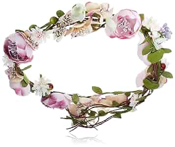花冠　 pink baby wedding♪ 　大人♪ Flower Girl Crown Blush Wedding Floral Crown Pink Baby Halo