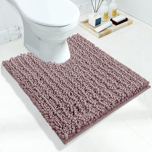 Miniatura 90 de Yimobra Alfombras de baño grandes antideslizantes lavables de 36 x 24 pulgadas, tapete de baño de chenilla ultra suave y absorbente, alfombra de