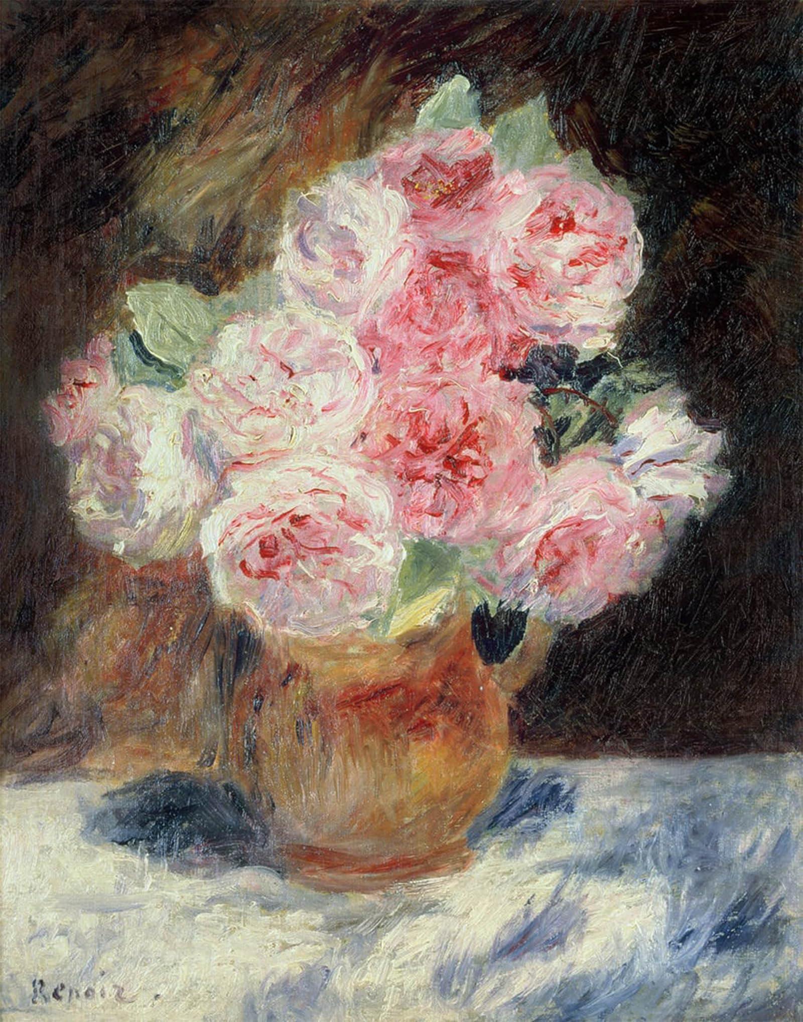 POSTERIIk Vintage Classic Picture Landscape Artwork Famous Artist by Pierre Auguste Renoir Portrait Canvas Painting for Office Home Decor 60x90cm