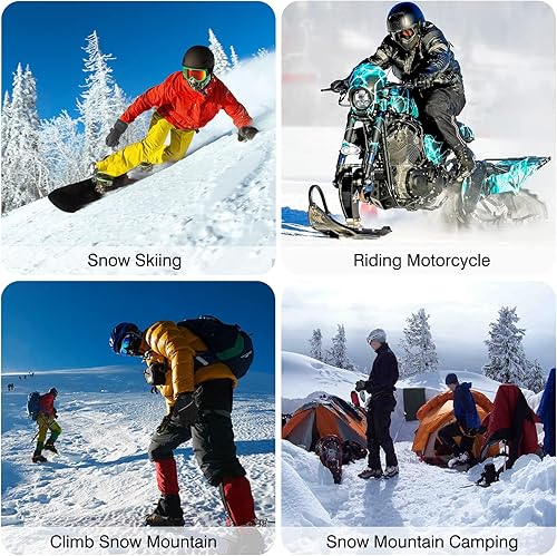 Miniatura 7 de Guantes térmicos inteligentes para hombres y mujeres, guantes de invierno con detección automática de 7.4 V, guantes de calefacción eléctrica