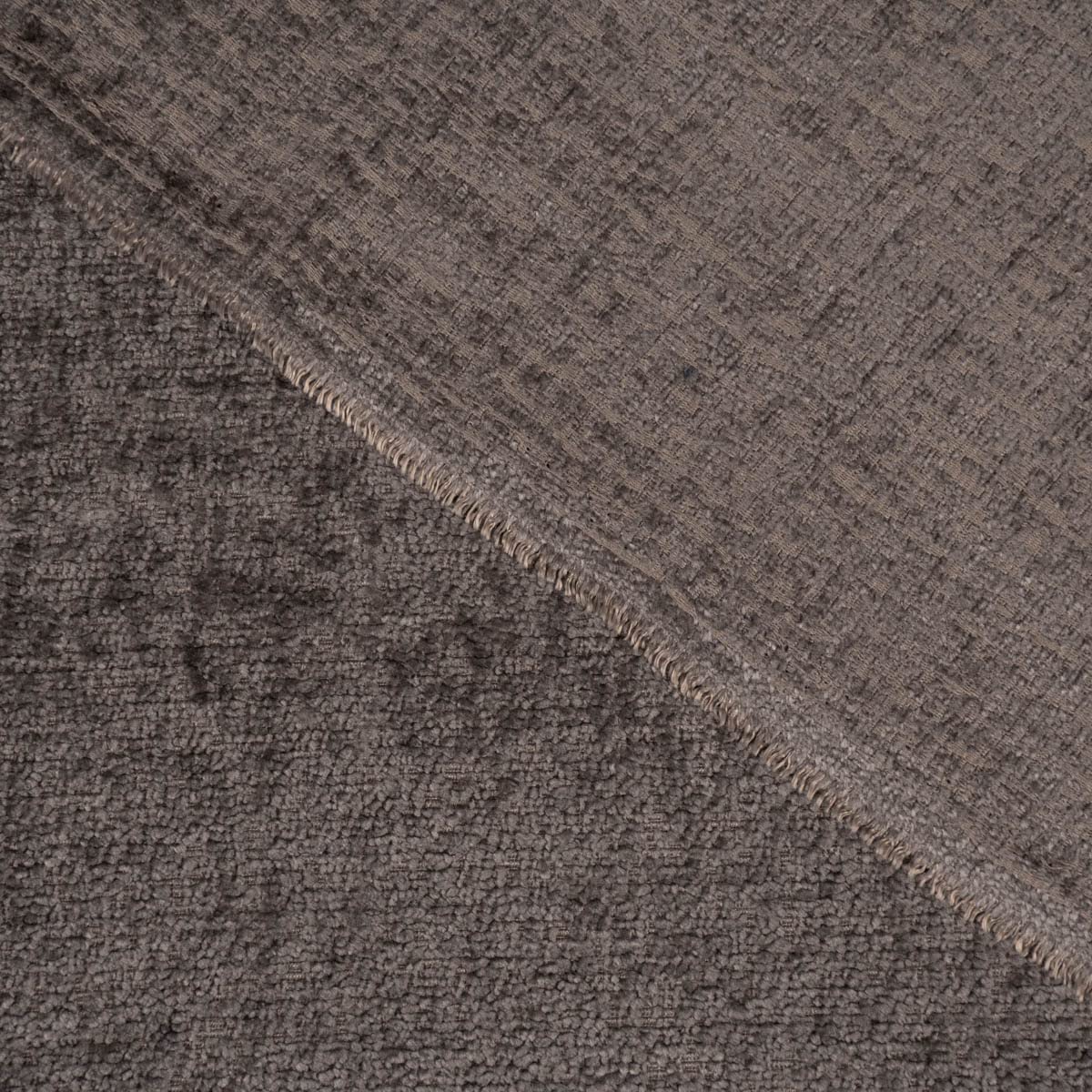SCHÖNER LEBEN. Tissu d'ameublement, décoratif, rideau thermique, acoustique, Soft Teddy Deluxe, gris, 1,45 m de large