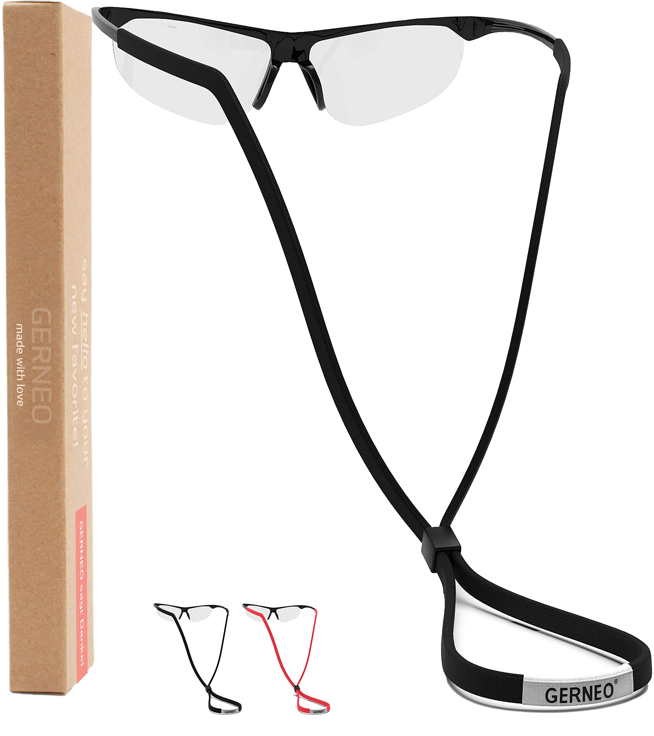 GERNEO Original – Correa de tela fiable para gafas deportivas – Correa impermeable y agarre firme para gafas deportivas, gafas de sol y gafas de lectura