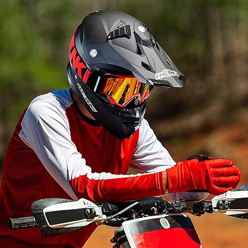 Miniatura 9 de NENKI Cascos nk-316Cascos de Motocross Combo Dot Aprobado con nk-1023Motocross anteojos