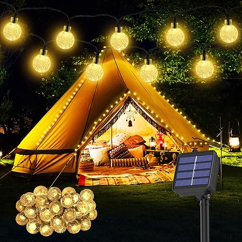 Solar Lichterkette aussen Wetterfest, 30 LED 8,1M 26,6Ft 8 Modi