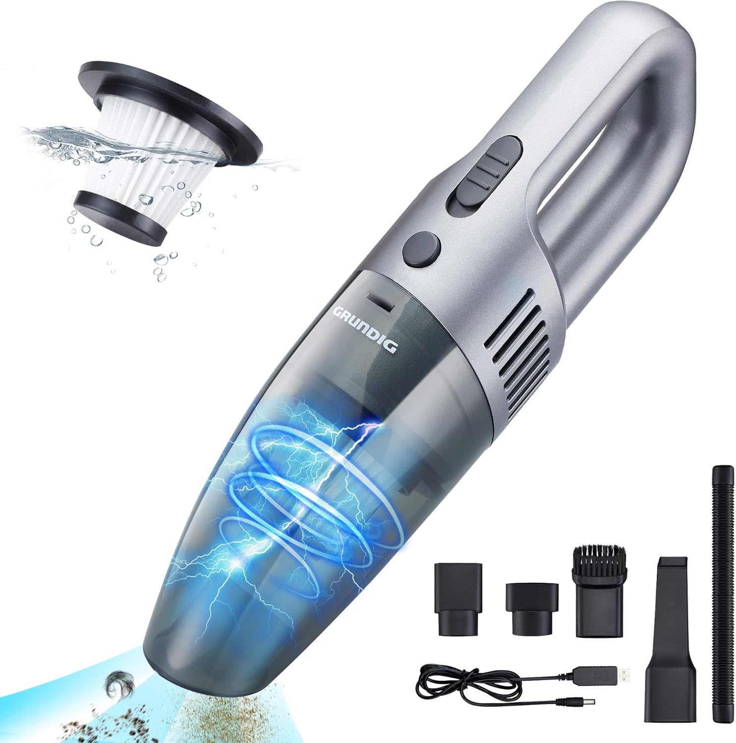 GRUNDIG Handheld Vacuums Cordless,Portable Handheld Vacuum