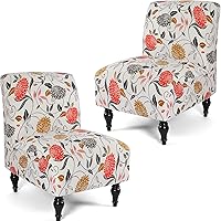 Vista 31 de Liykimt Funda de Silla de Acento Sin Brazos, Funda de Silla Deslizante de Tela Elástica de Spandex Extraíble para Sillas Sin Brazos, Protector