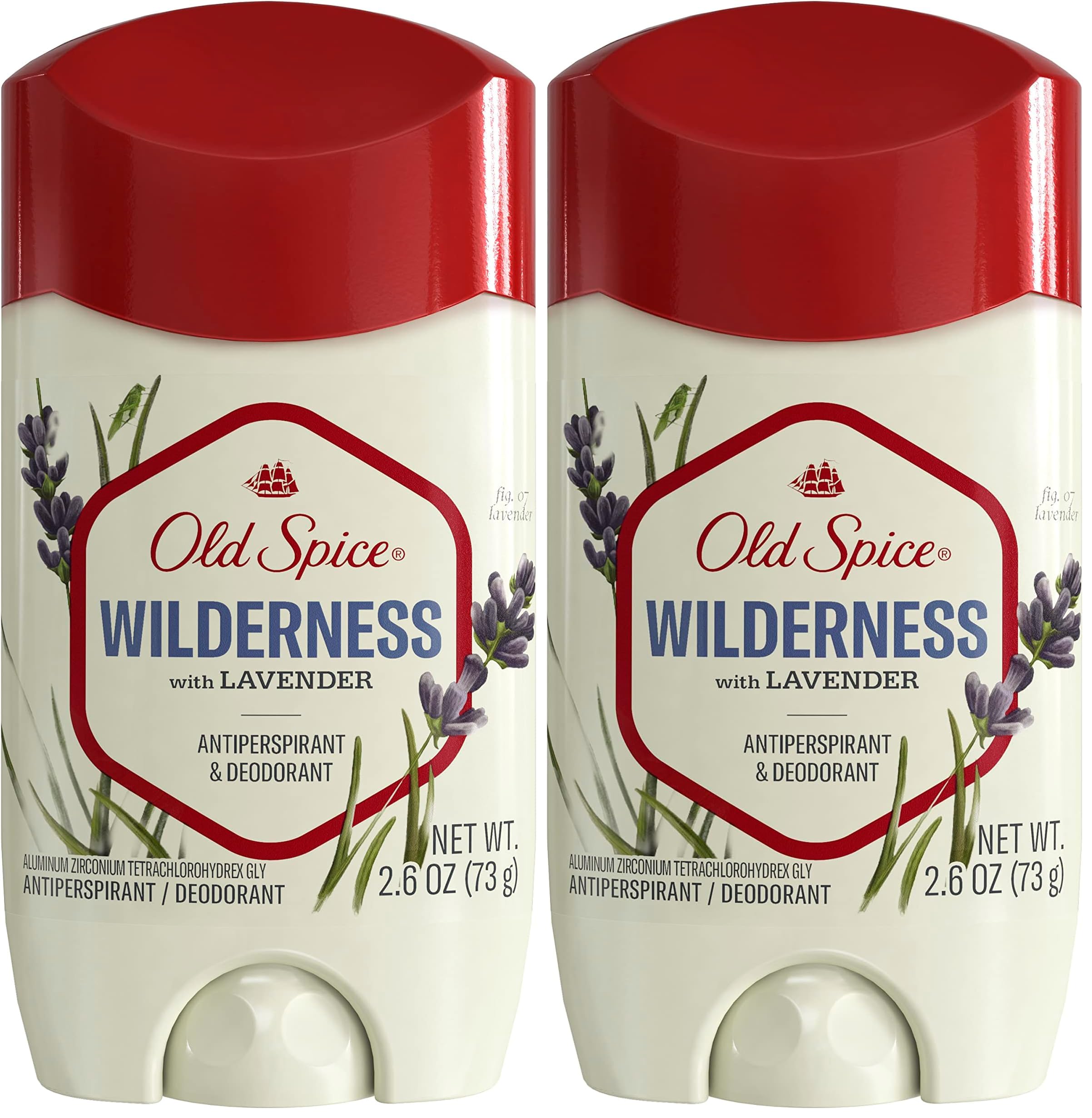 Old Spice Antiperspirant Deodorant for Men Inspired by Nature Wilderness With Lavender Invisible Solid 2 6 oz Pack