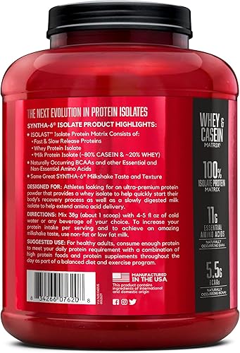 Miniatura 9 de BSN SYNTHA-6 - Proteína aislada en polvo proteína de chocolate en polvo con aislado de proteína de suero aislado de proteína de leche sabor batido