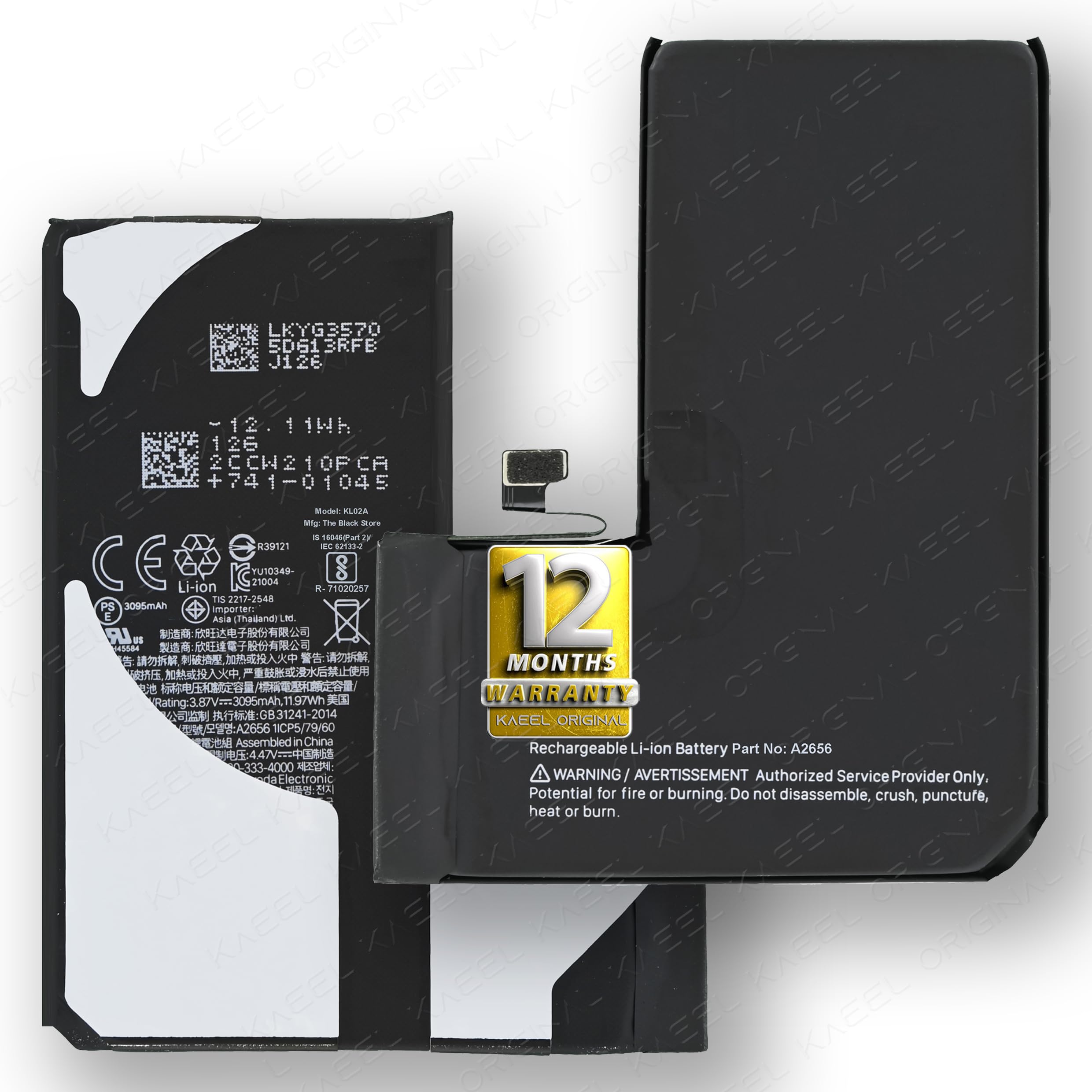Kaeel Original A2656 Battery for Apple iPhone 13 Pro - 3095mAh