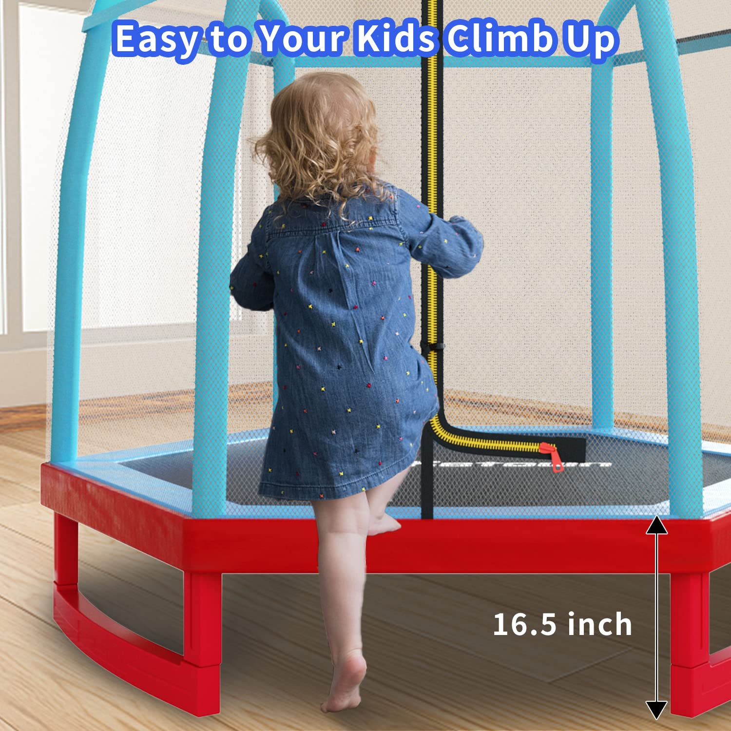 トランポリン 囲い付き Amazon | Blanketown 7フィート トランポリン 子供用 安全囲いネット