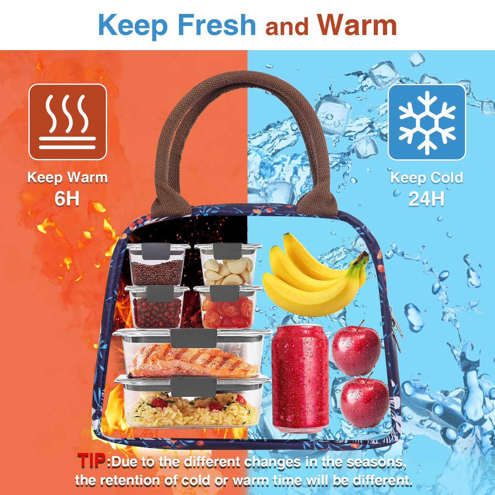 Borsa Pranzo Termica 11 Litri - Isolata, Impermeabile, Con Tasca Anteriore, Per Lavoro/Scuola/Picnic - Foto 13