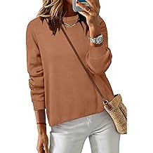 Women's 100% Cotton Sweaters Spring Summer Casual Relaxed Fit Cozy Sweatshirt Tops 2026