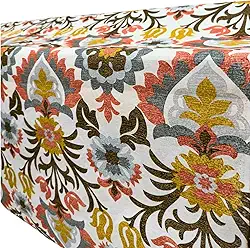 Tecido Verona Estampado, 1,50m de Largura, 60% Algodão 40% Poliéster, Venda por Metro (Flores)