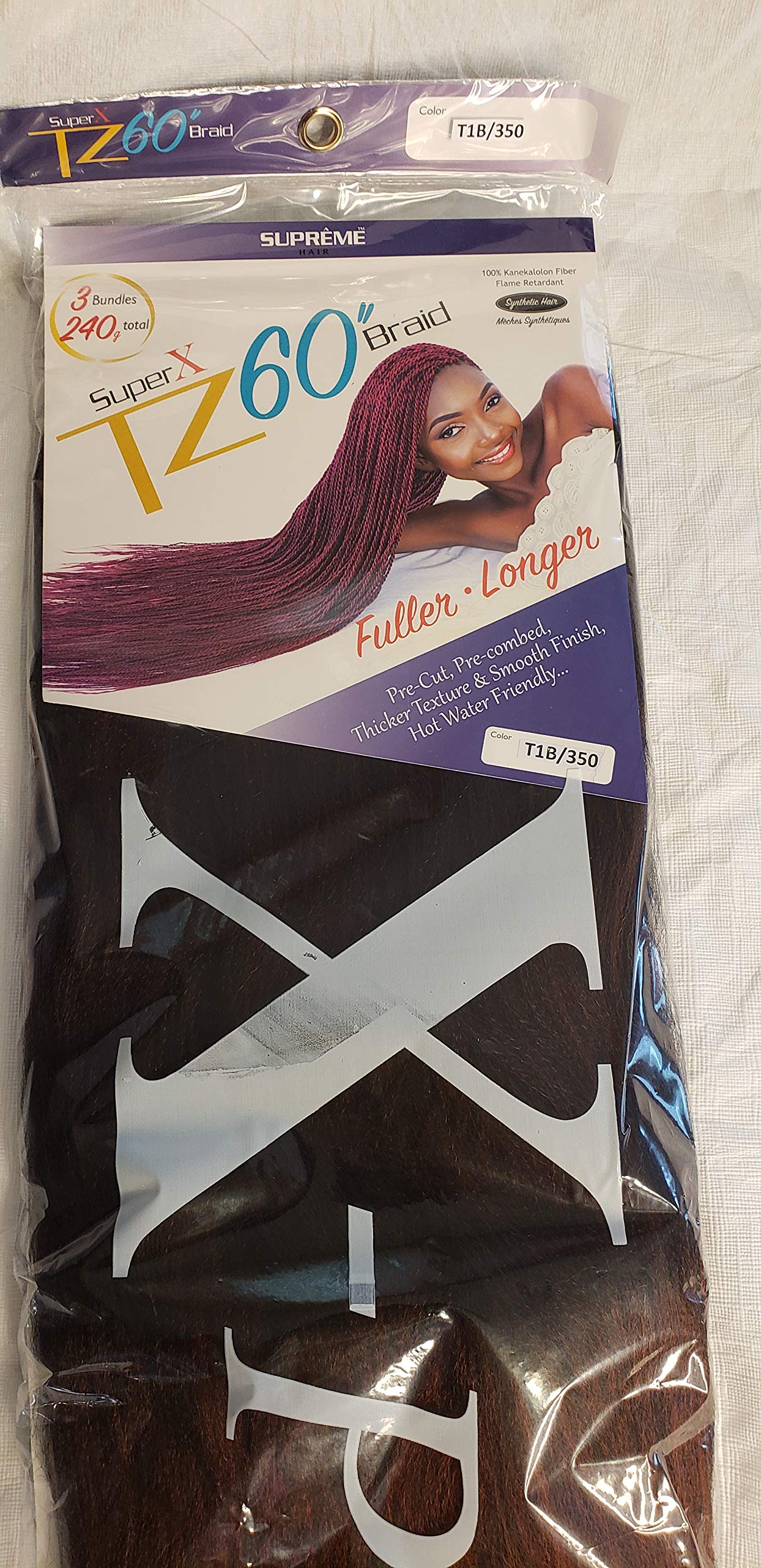 Amazon.com : Super X TZ60''BRAIDS (1B/350) : Beauty & Personal Care
