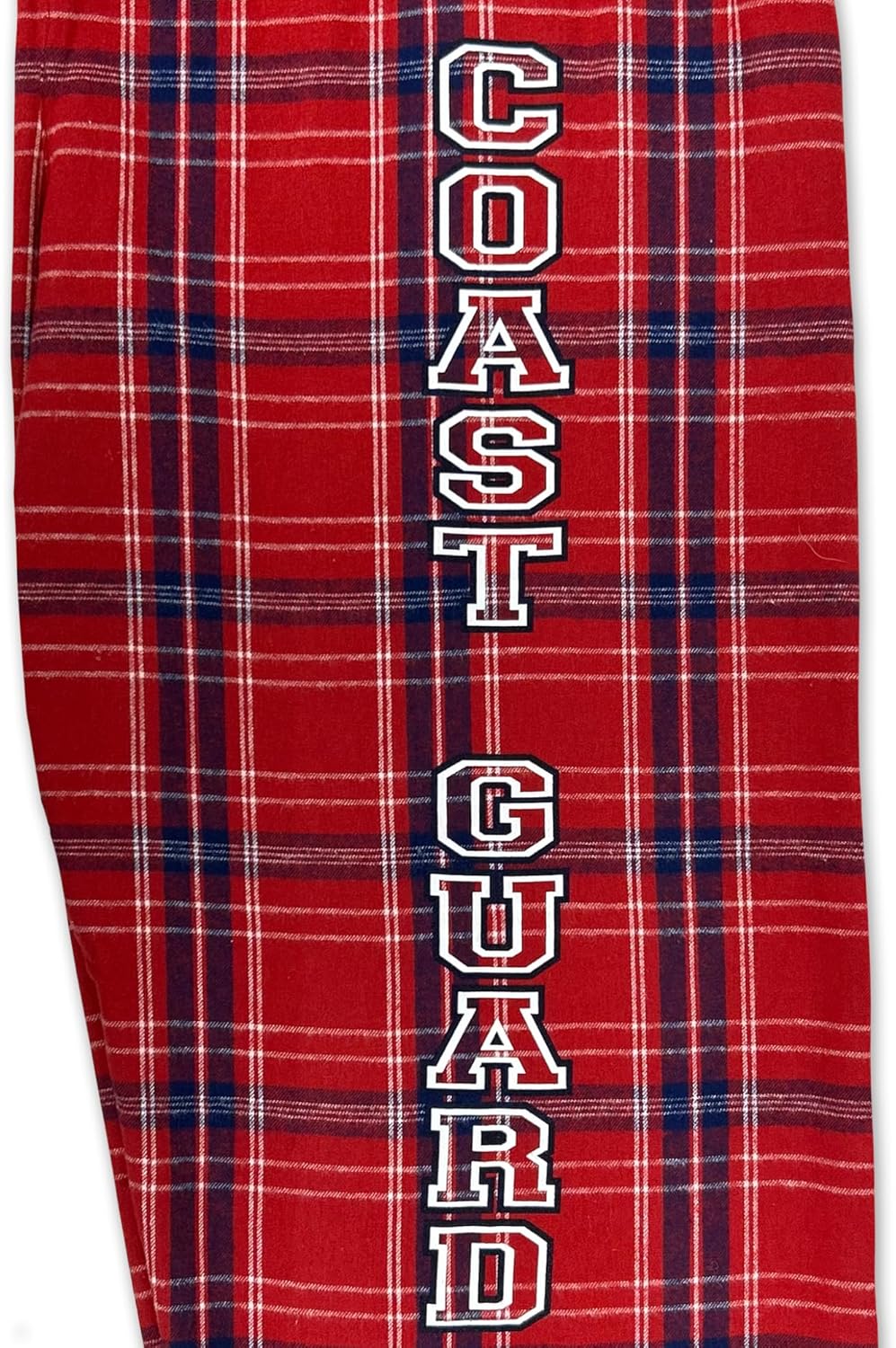 Armed Forces Gear Coast Guard Flannel Pants (Red/Blue)