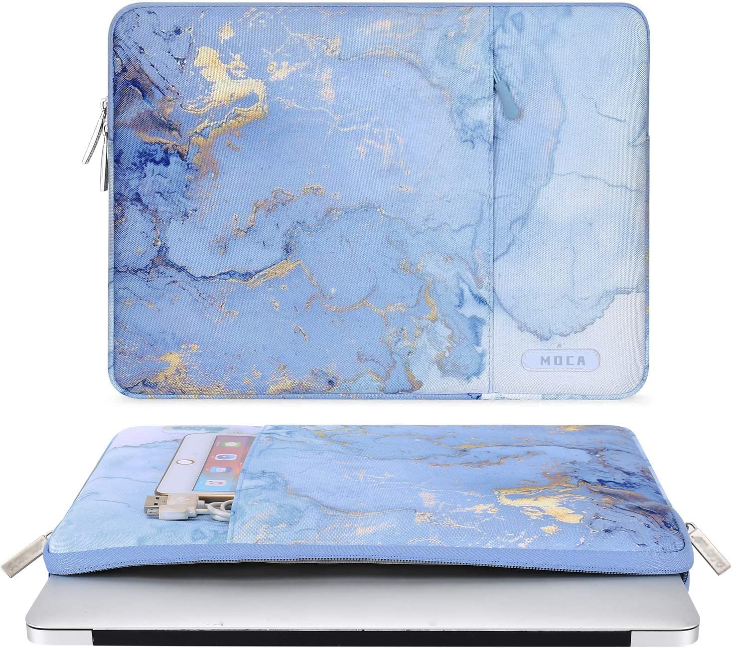 MOCA Laptop Case 13.3 inch, 13-13.3 inch Laptop Sleeve Compatible with MacBook Air/Pro 13/Pro 14 M5 M4 M3 M2 M1, HP Dell ASUS Lenovo,Polyester Vertical Computer Sleeve Bag with Pocket — Amazon image 14