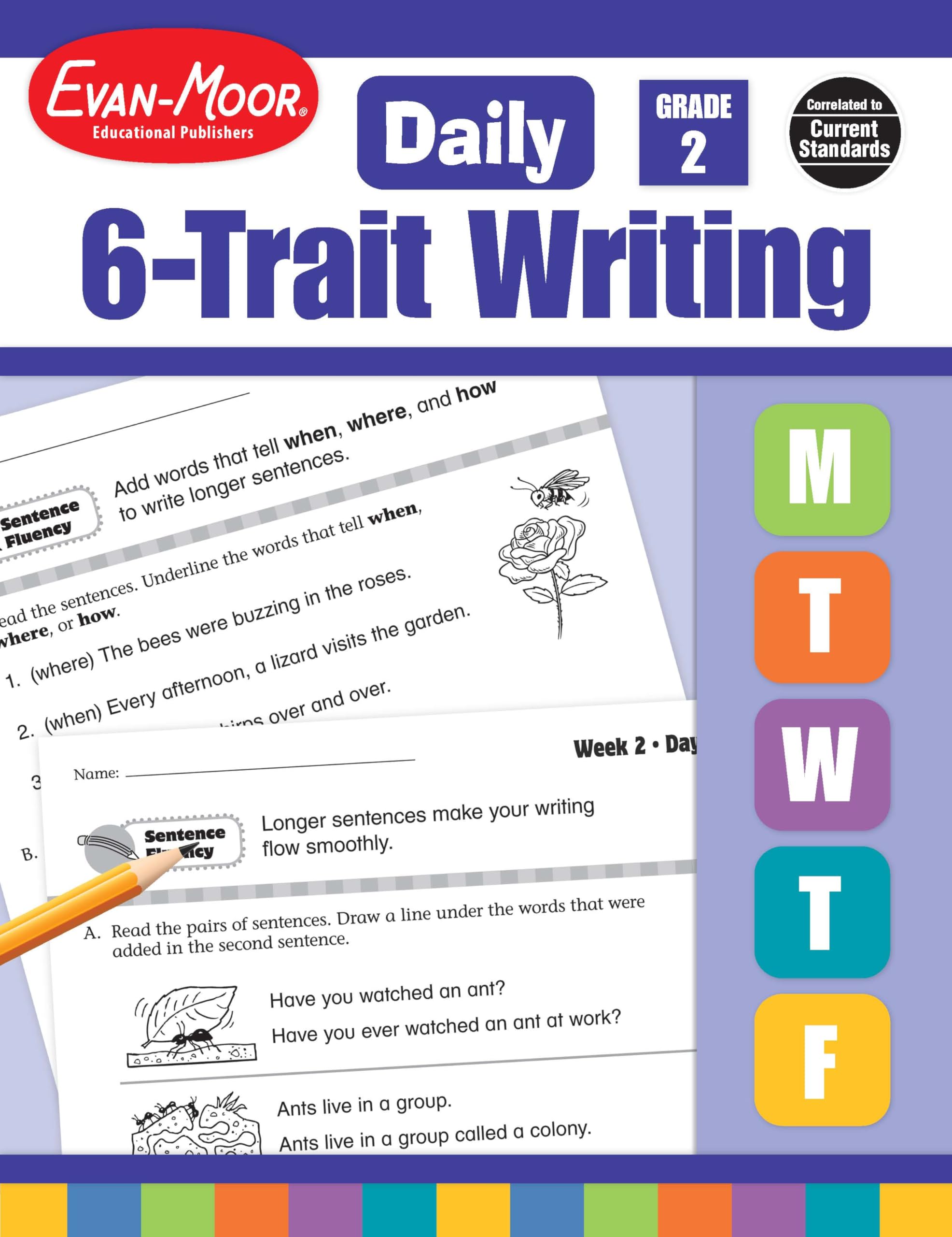 Daily 6-Trait Writing Grade 2 Paperback – Teacher's Edition, 1 September 2008