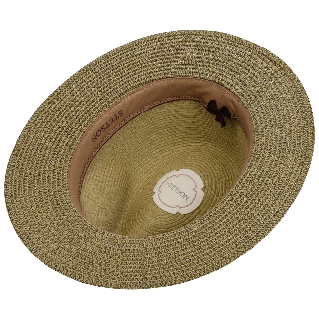 Stetson CHAPEAUSHOP Twotone Traveller Chapeau Paille Toyo Protection UV UPF 40 Unisexe Printemps Ete