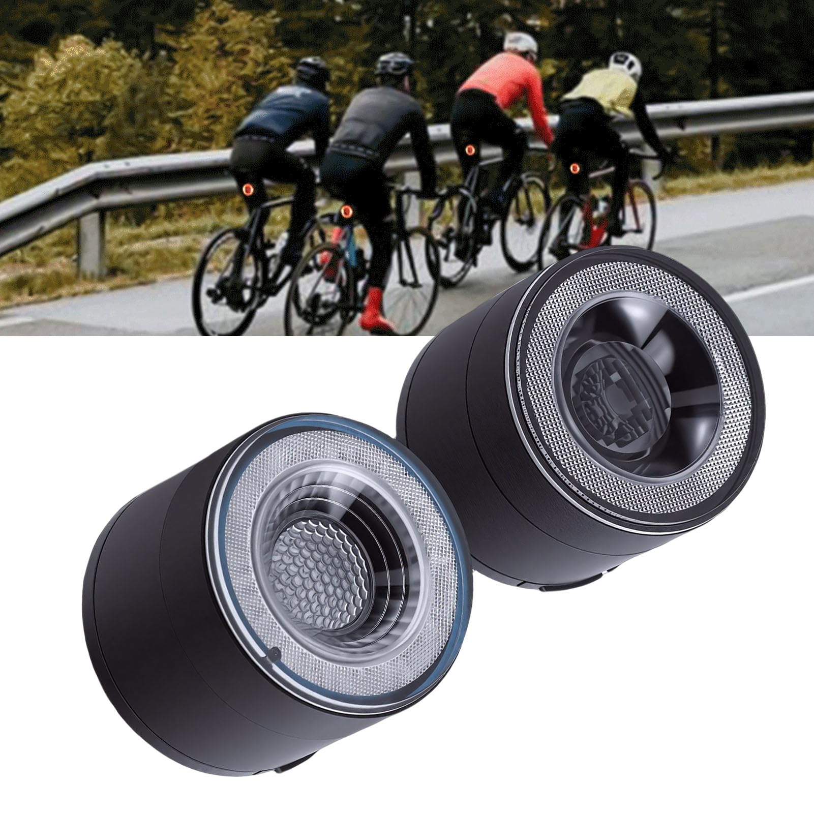 Juego de Luces para Bicicleta IP66 ABS y PC 8 Colores 15 Modos Luces para Bicicleta para Noche