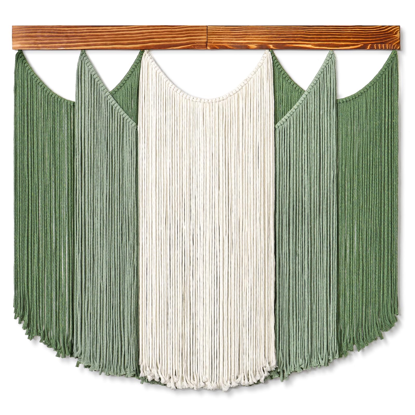 Dremisland Makramee-Wandbehang, Boho-gewebte Tapisserie, Faser, getaucht, Makramee-Wanddekoration, Garn, Wandteppich, Boho-Wandkunst, Dekorationen für Kopfteil, Zuhause, Wohnheim, Wohnzimmer
