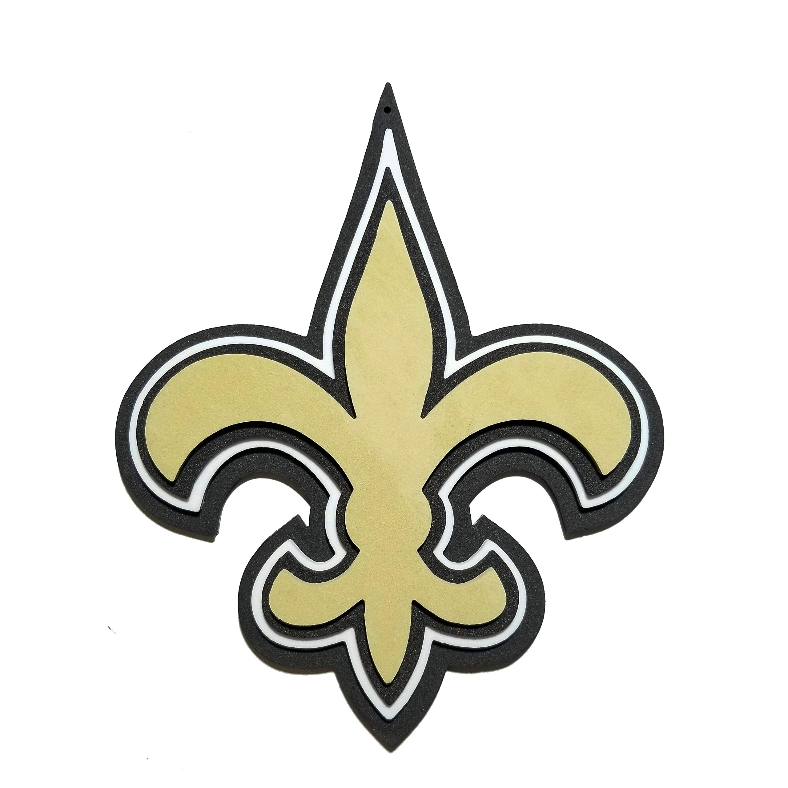 FanFave NFL New Orleans Saints New Orleans Saints NFL 3D Fanchain Magnet, Gold, Einheitsgröße (FF6719)