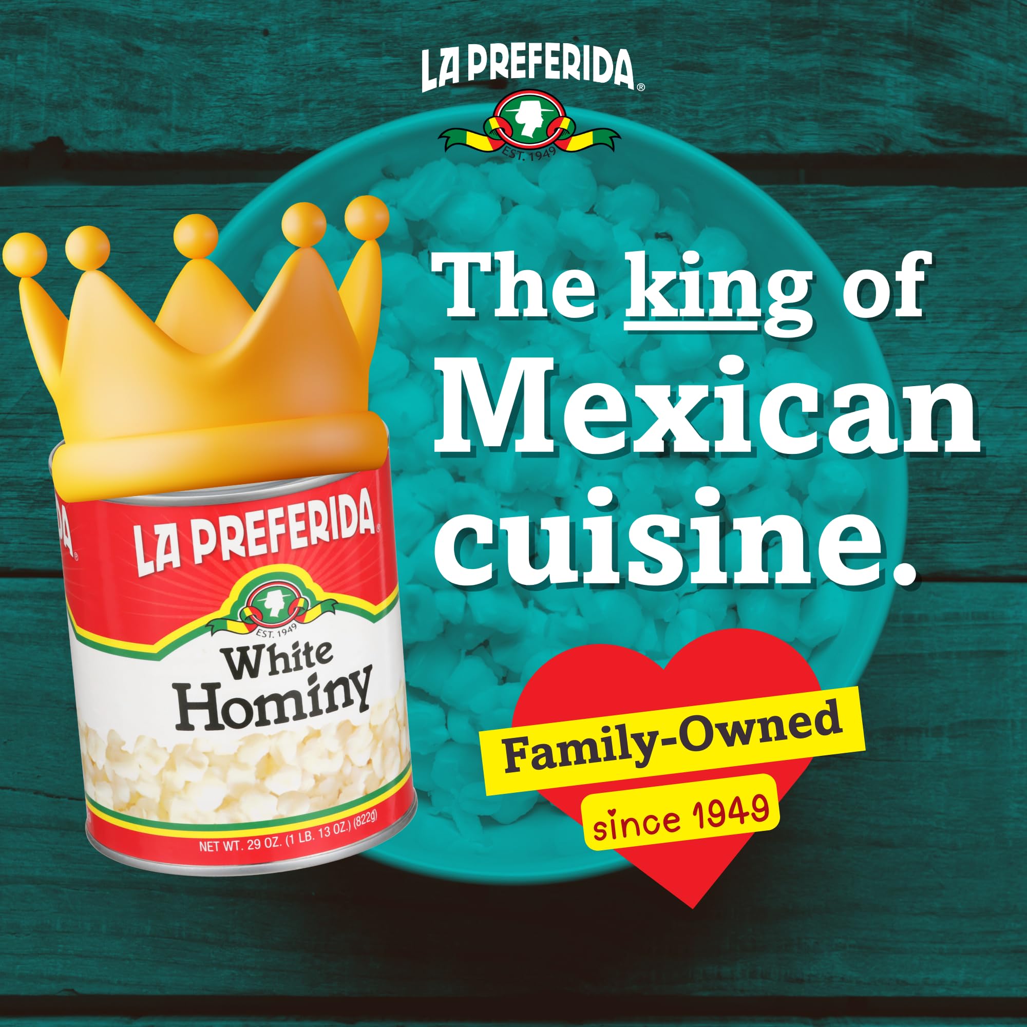 La Preferida White Hominy, Maíz Blanco (Nutty Corn Kernels with Hint of Lime & Salt) – A Traditional Base for Pozole, Soups, Stews & Homemade Tortillas, 29oz. (Pack of 3)