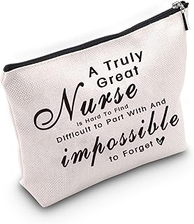TSOTMO Great Nurse Head Nurse Gift Happy Nurse Day Makeup Bag Gifts Unique and Memorable Nurse Makeup Bag Gift Best Thank You Gift for a Nurse (C.Great Nurse)