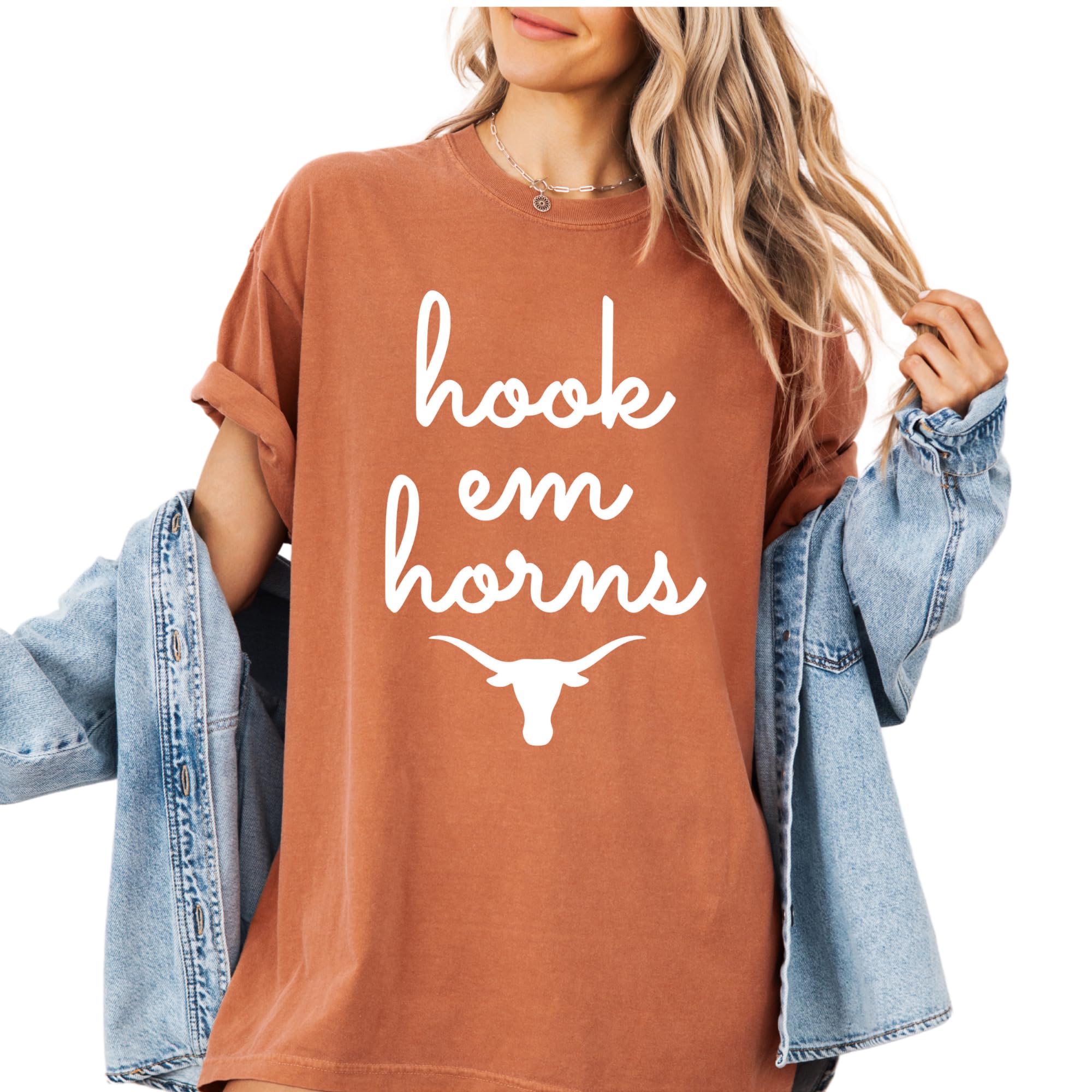 Hook em Horns Texas T-Shirt, Unisex Texas Sweatshirt, Longhorn Tee, Gameday Merch