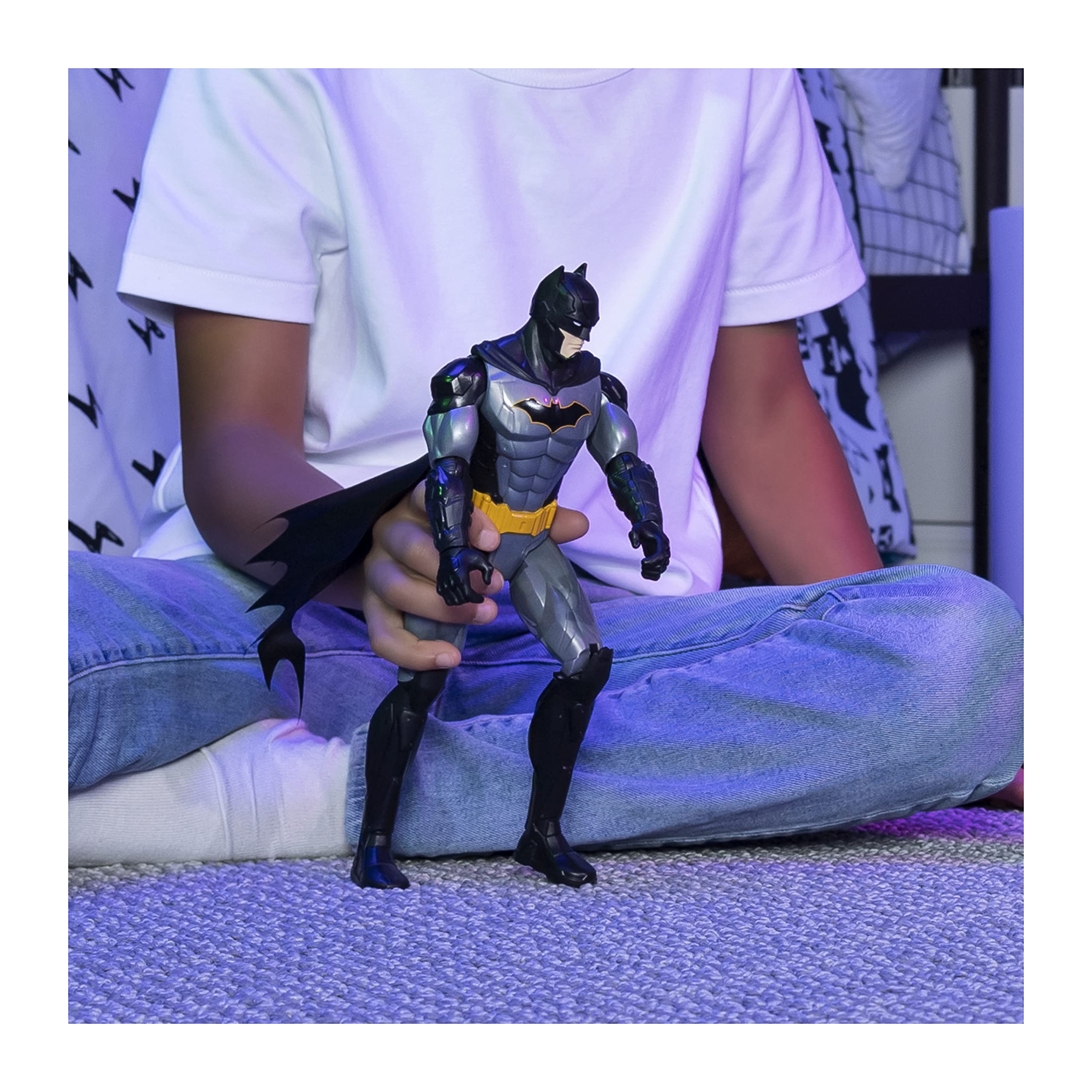 DC Comics, Batman 12inch Batman Action Figure and Batmobile Vehicle