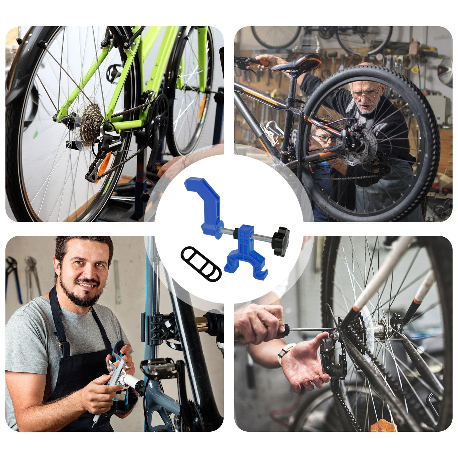 Supporto Per Centrare Ruote Bici | Accessorio Portatile Preciso Per Bicicletta,Attrezzo per Centratura Ruote Bici - Per Ciclisti Uomini Donne Manutenzione Viaggio Casa Esterno Uso Quotidiano