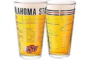 Oklahoma State Cowboys Pint Glass Set: Unforgettable OSU Collectible for Alumni and Graduates
