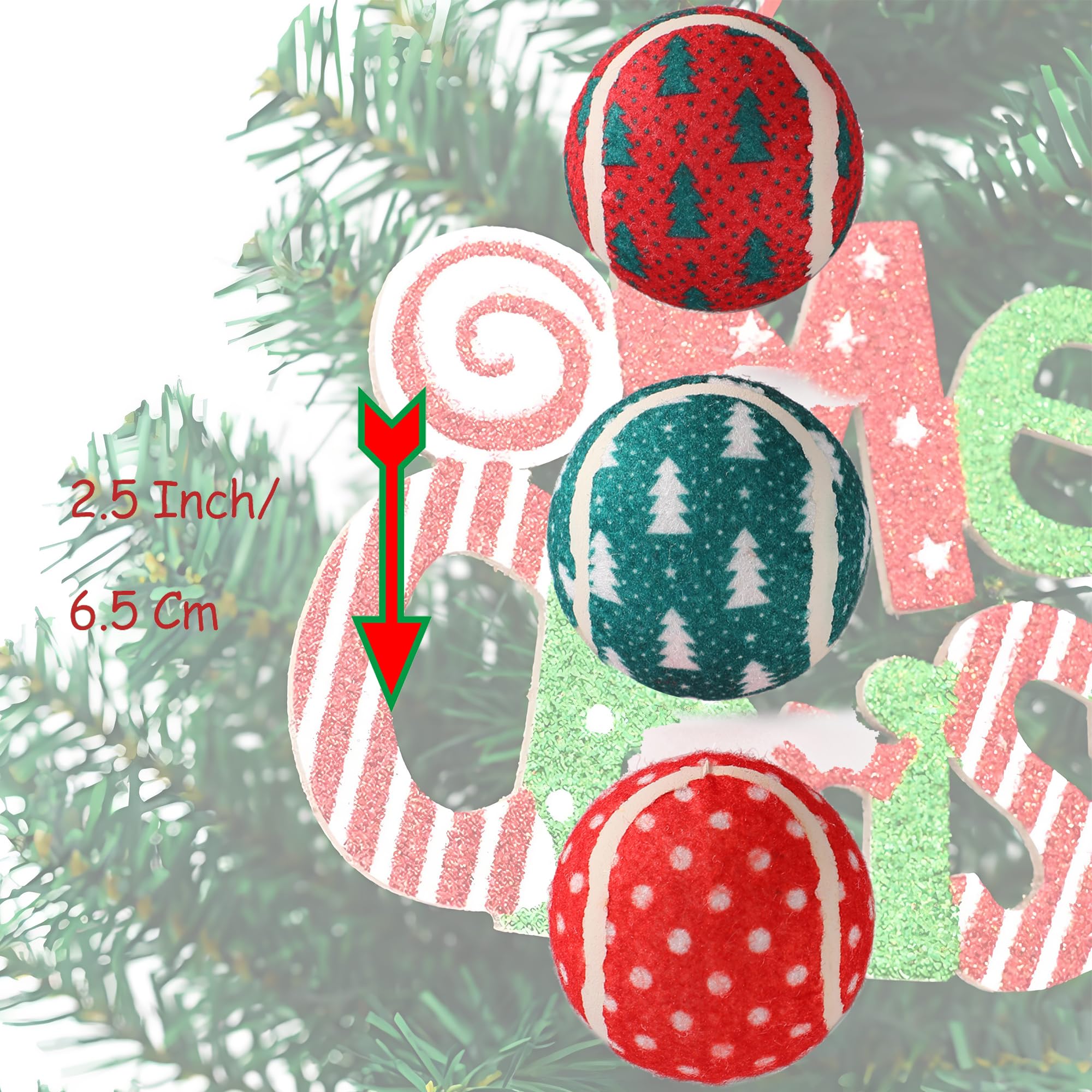 LUCKITTY 3 Packs Christmas Dog Tennis Balls Interactive Toy Puppy for Small Medium Dogs Training Playing- Christmas Tree and Snowflake Patterns 2.5 Inch