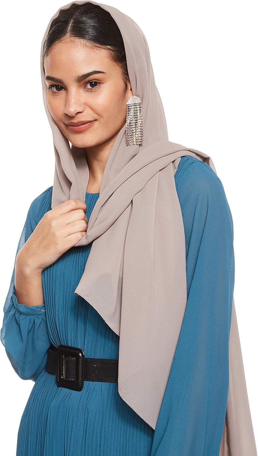 SHADOW Chiffon Shailah Hijab - 70 x 190-195cm, Harbor Grey