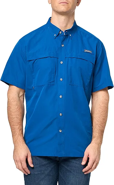 Eddie Bauer Mens Ripstop Guide Short-Sleeve Shirt
