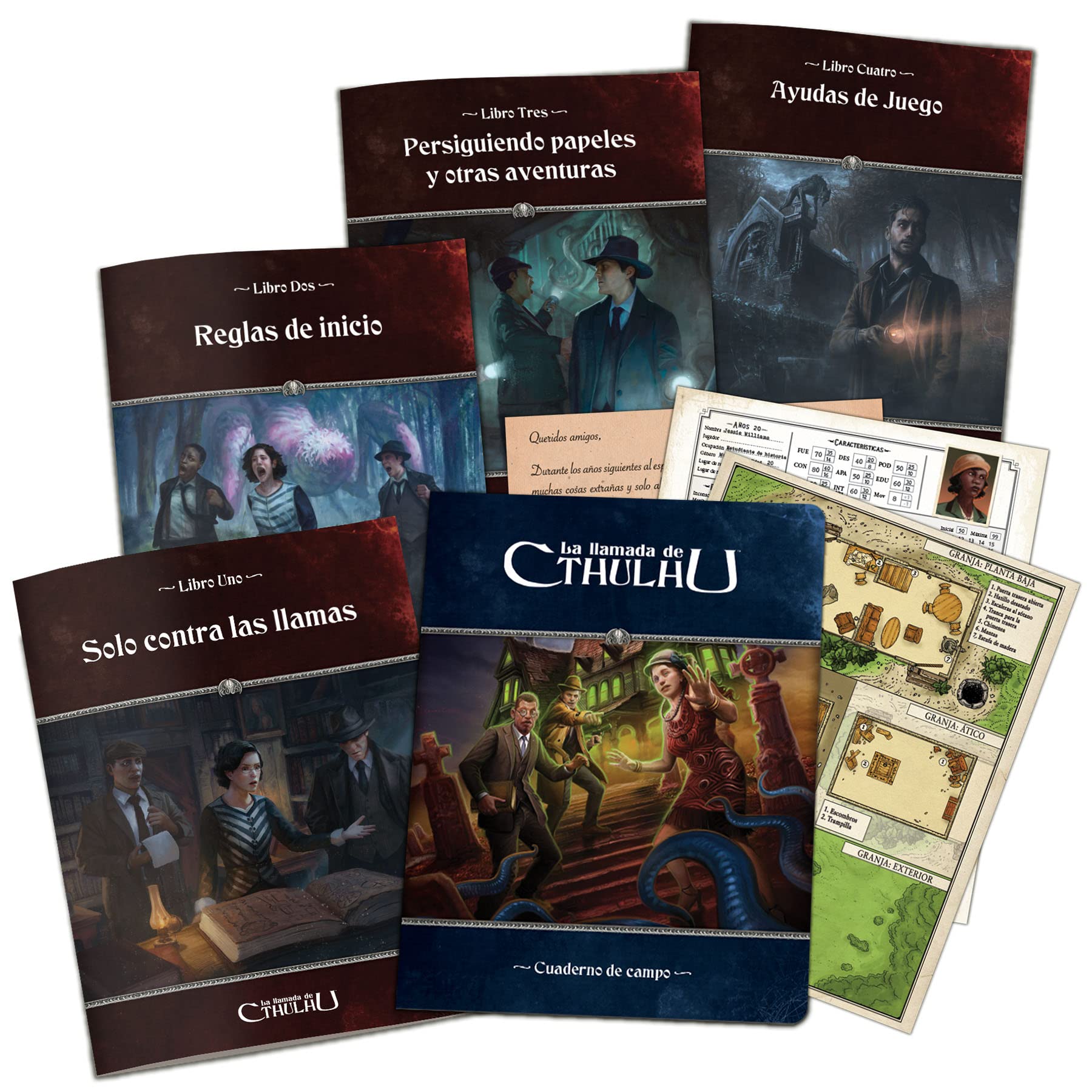 Edge Studio | Caja de inicio: La llamada de Cthulhu Edición revisada | Juego de Rol de Investigación y Terror | A Partir de 12 Años | De 2 a 6 Jugadores | 30-120 Minutos por Partida | Español