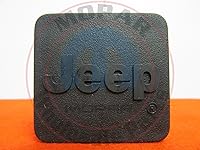 Vista 1 de Mopar 82208457 - Tapón de enganche de remolque con logotipo de Jeep para receptor de 1.25 pulgadas