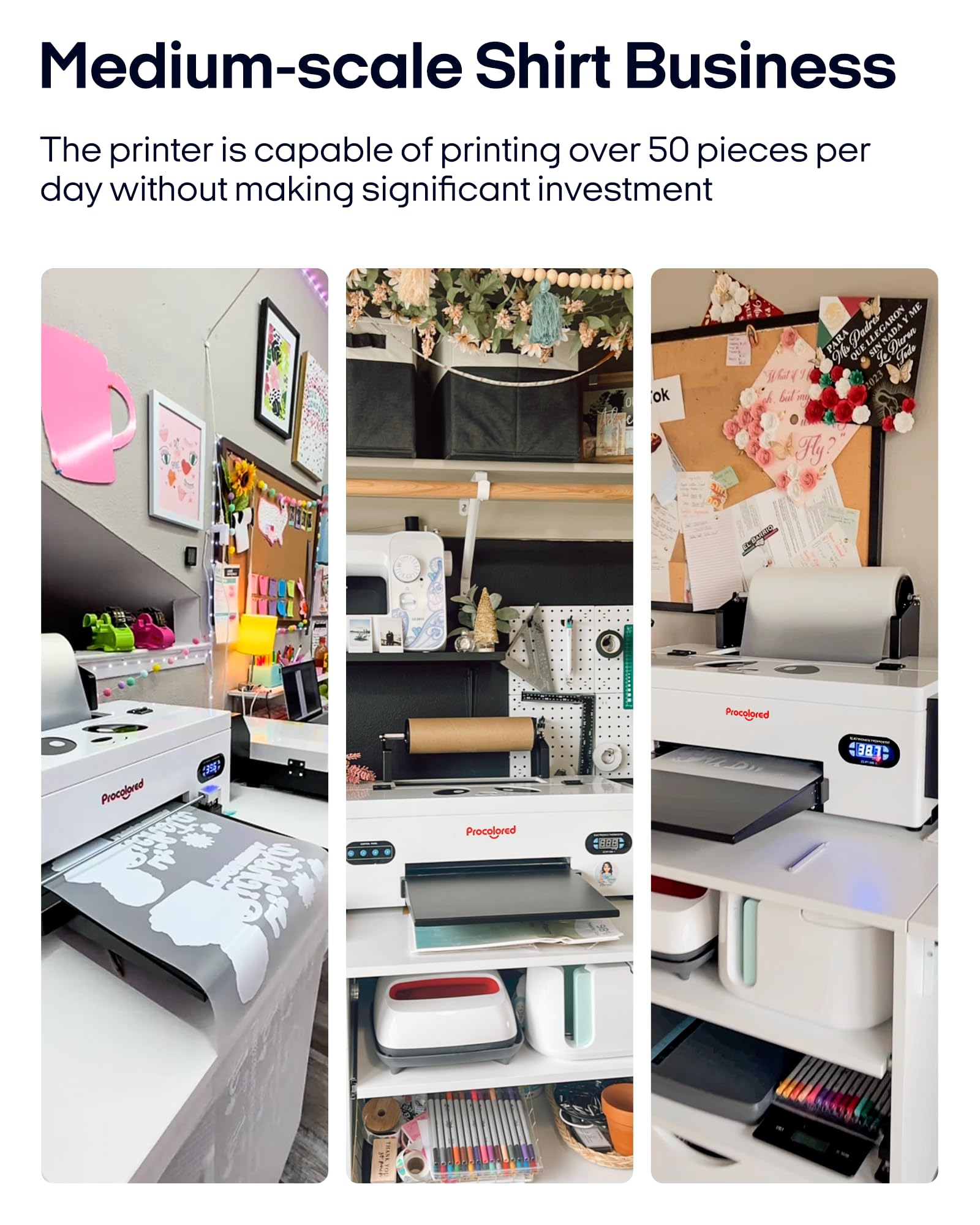 Procolored F13 Máquina de impresión DTF tamaño A3 L1800, Impresora Directa a película para Camisetas, Sudaderas y Telas Personalizadas.