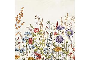 100 Floral Watercolor Paper Cocktail Napkins