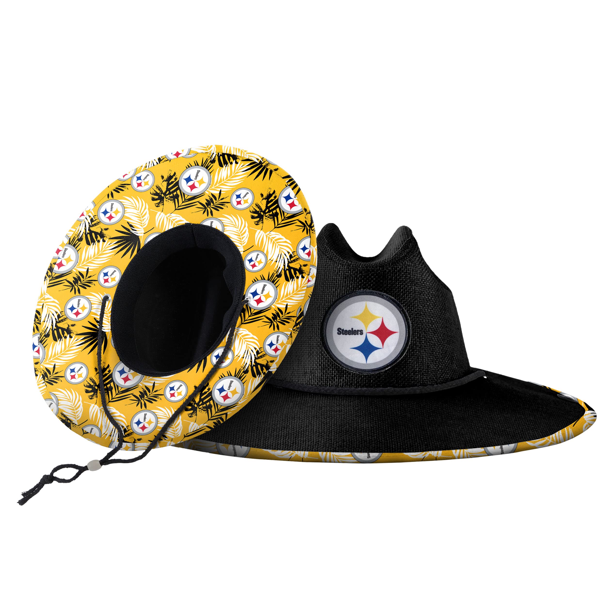 FOCO Pittsburgh Steelers NFL Team Color Straw Hat