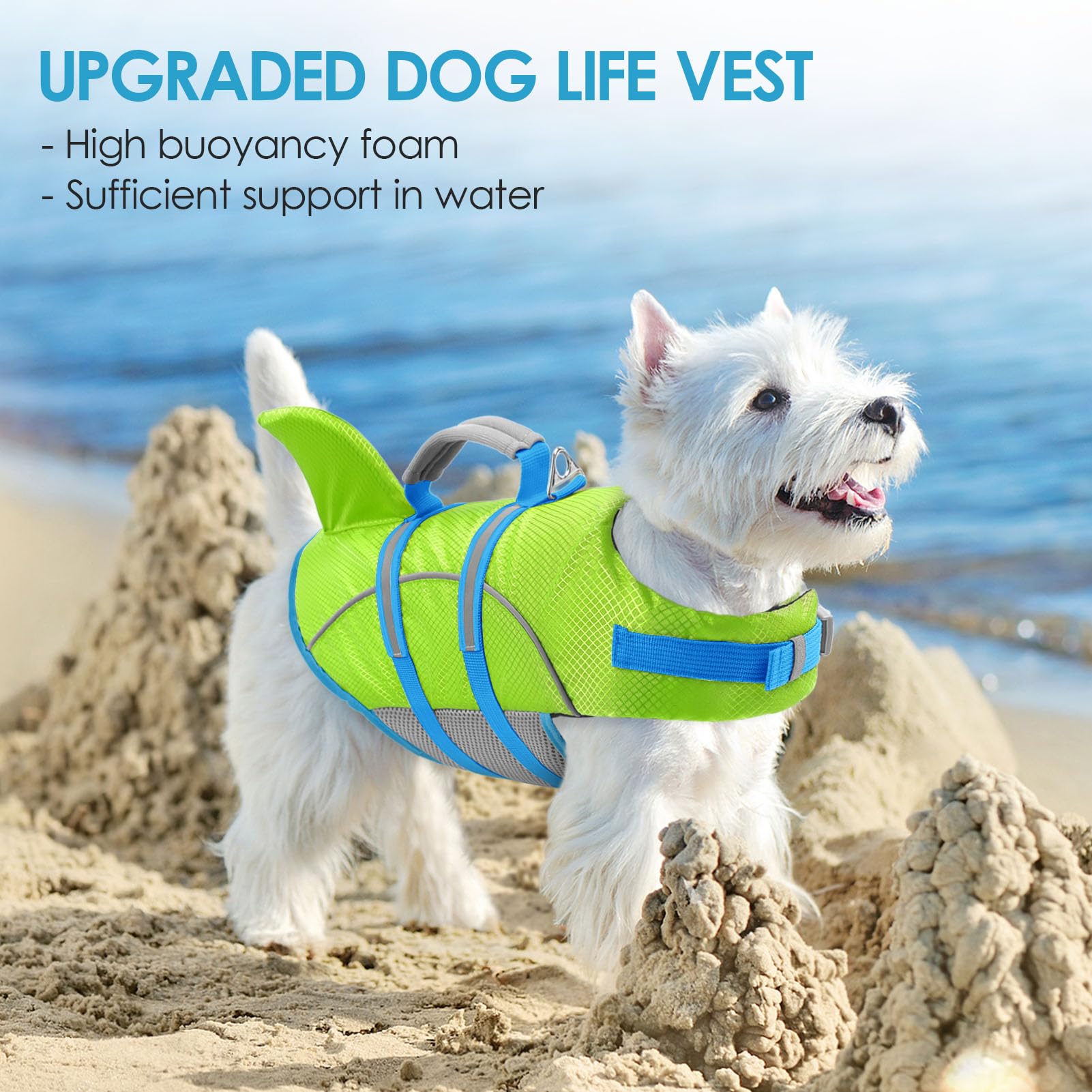 AOFITEE Gilet de Sauvetage pour Chien, Gilet de Sauvetage pour Chien pour la Natation et Le Bateau