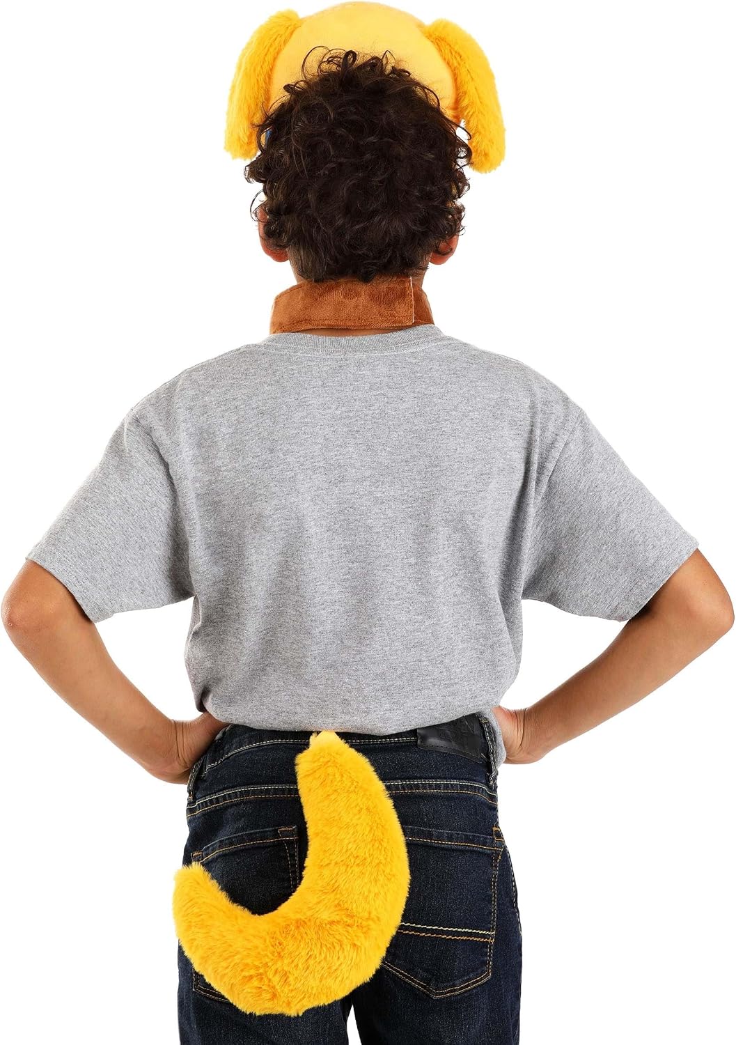 Disney and Pixar Up Dug Face Costume Kit - Headband, Collar, and Tail with Hook-and-Loop Fasteners