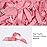 AKLVBL Ribbon Bows, 100 Pack Pink Satin Gift Wrap for Treat Bags, Bakery Candy Bags and Package Decorating, Ideal for Multiple Occasions