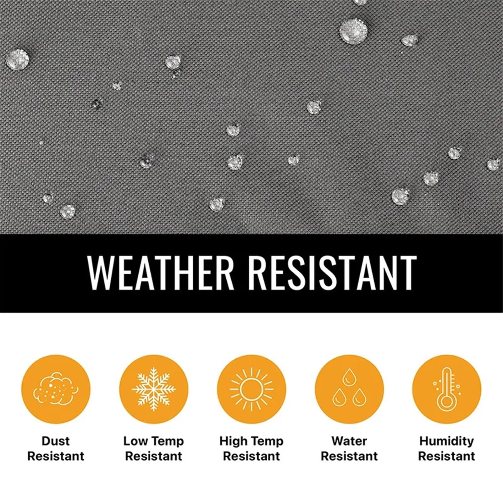 Coperture Protettive per Televisori 22" To 85" Outdoor TV Cover Protect Screen Weatherproof Dust-proof High Duty Oxford 600D Black Grey Waterproof Box(Black,For TV 36-38in)