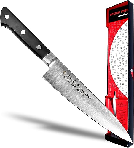 Seki Japan MASAMUNE cuchillo de cocina japonés cuchillo Santoku profesional de acero inoxidable mango POM 67 pulgadas 6693in