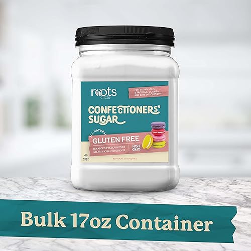Miniatura 9 de Roots Circle Azúcar de confitería Azúcar en polvo sin OMG y sin gluten Vegano y Kosher para Pascua Ideal para glaseados, dulce de azúcar