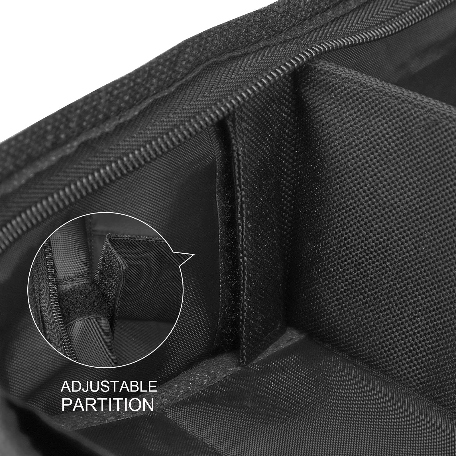 Geschenkpapier-Organizer mit Innentaschen, 104,4 x 35,6 x 14,9 cm, Schwarz