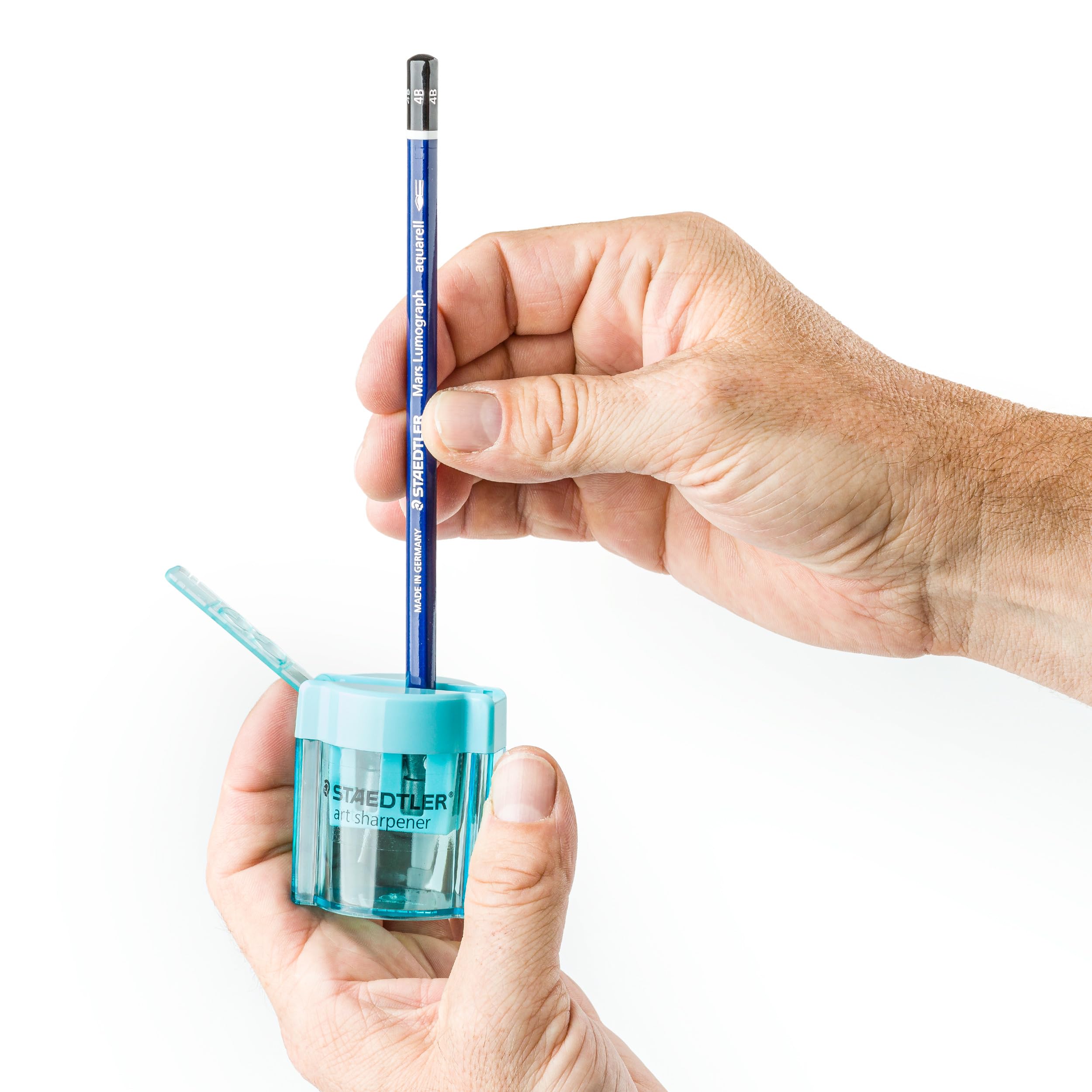 STAEDTLER 513 Design Journey Temperamatite metallo 2 USI con serbatoio trasparente