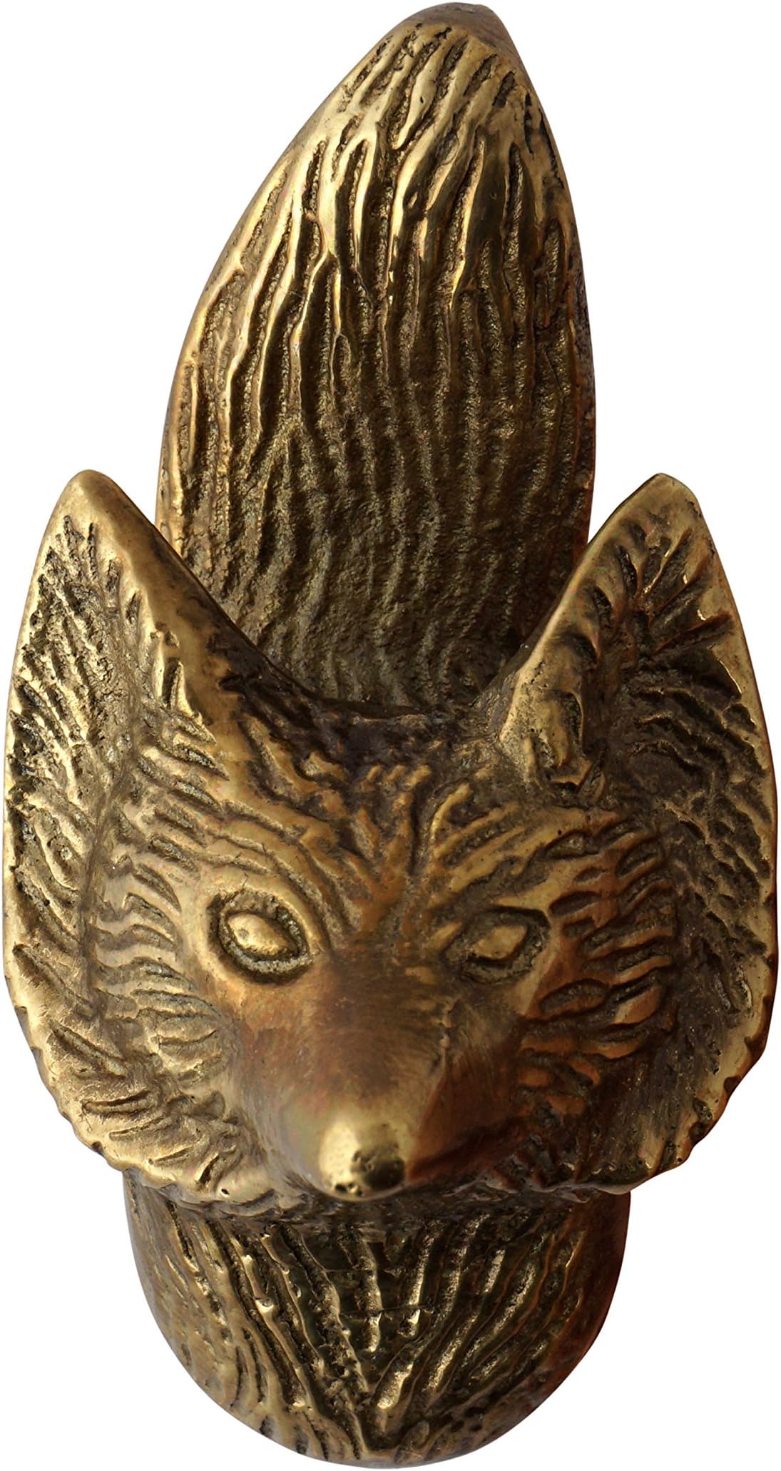Set of 4 Metal Fox Knobs - Decorative Cabinet Pulls for Cabinets, Dressers and Drawers - Handmade Drawer Knobs for Bathroom Fixtures, Bedroom, Living Room, or Kitchen Cabinetry by Artisanal Creations