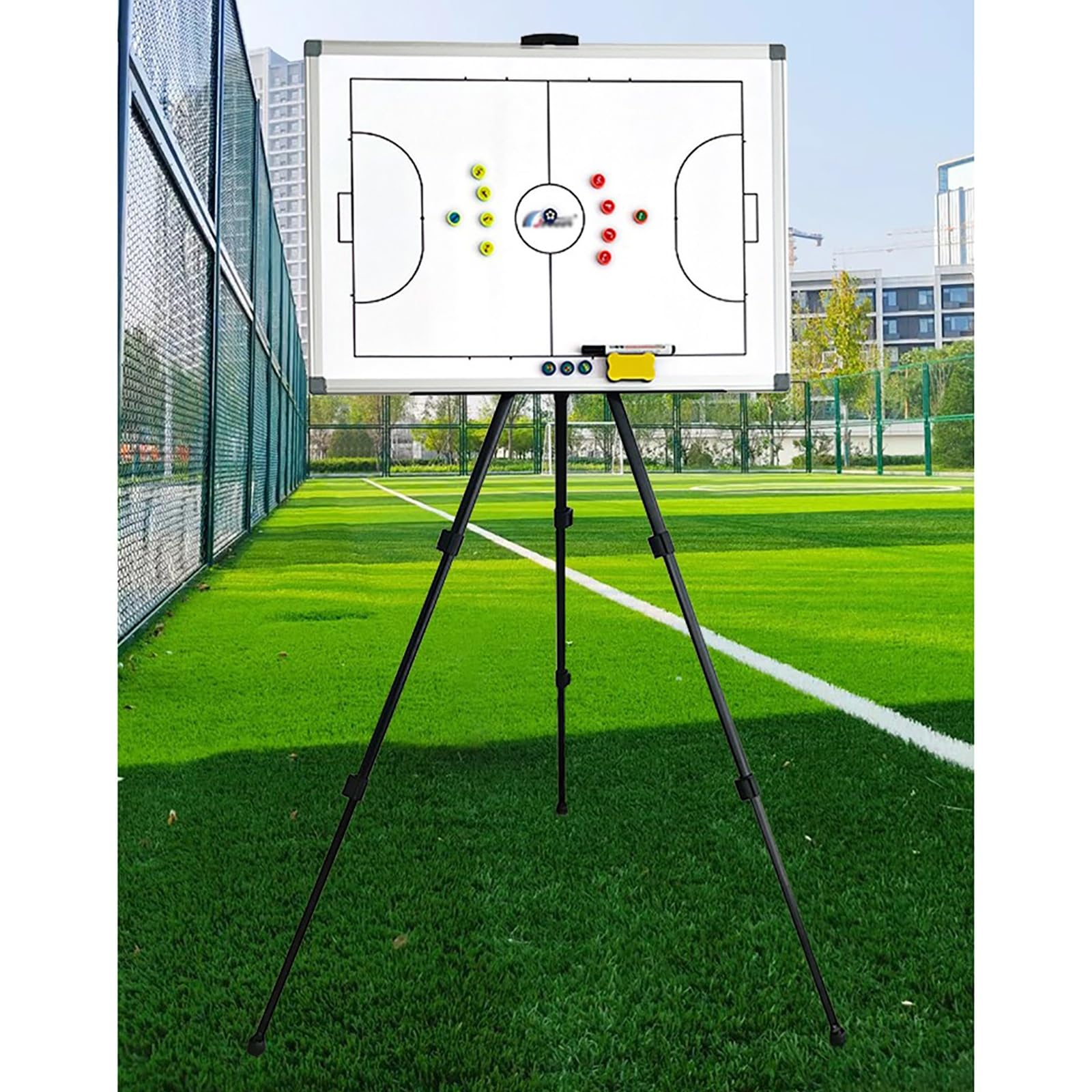 Lavagna Tattica per Allenatori, Portablocco da Calcio for Allenatori, Facile Scrivere e Cancellare, con treppiede Borsa for Il Trasporto, for la Competizione