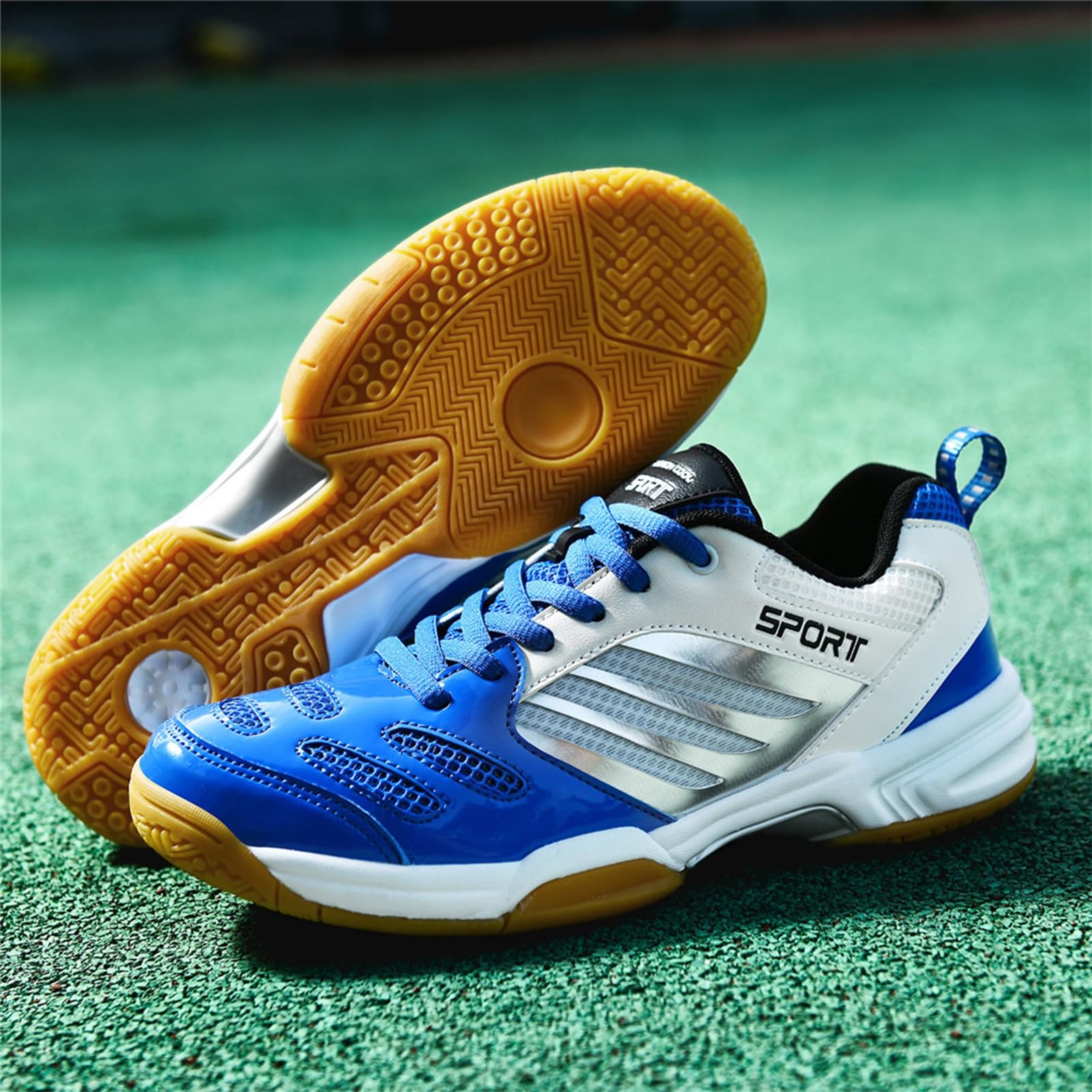Scarpe da Tennis Badminton per Uomo e Donna, Scarpe Ginnastica Casual Pickleball, Scarpa Tennis Interno per racchettoni, Ping-Pong, Squash e pallavolo